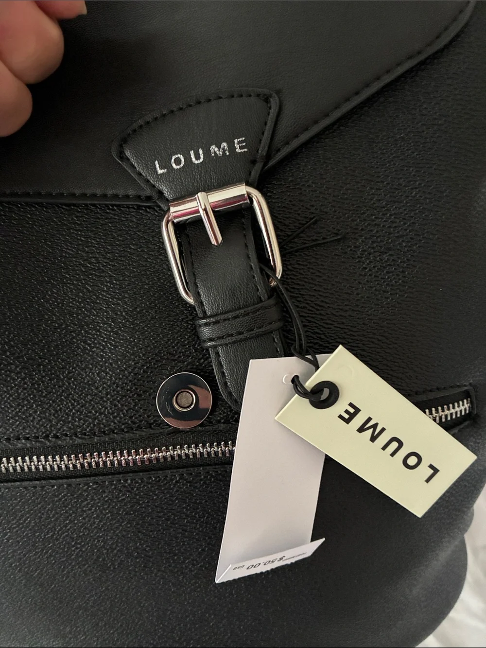 LOUME Black Backpack
